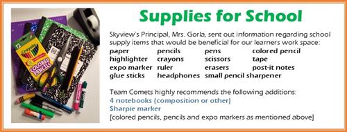 supplies 